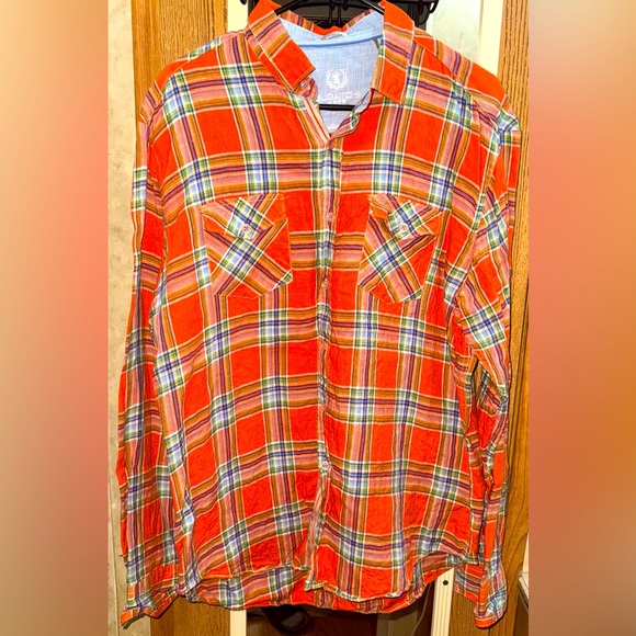 Bugatchi Other - Bugatchi Uomo Men’s XL Plaid Button-Down